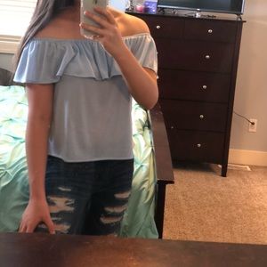 H and M off the shoulder top
